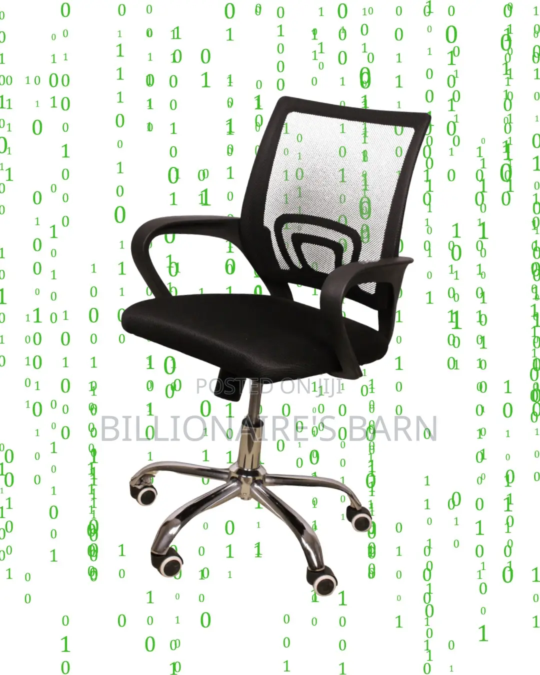 Secretarial Mesh Office Chair | Executive Nylon Castors