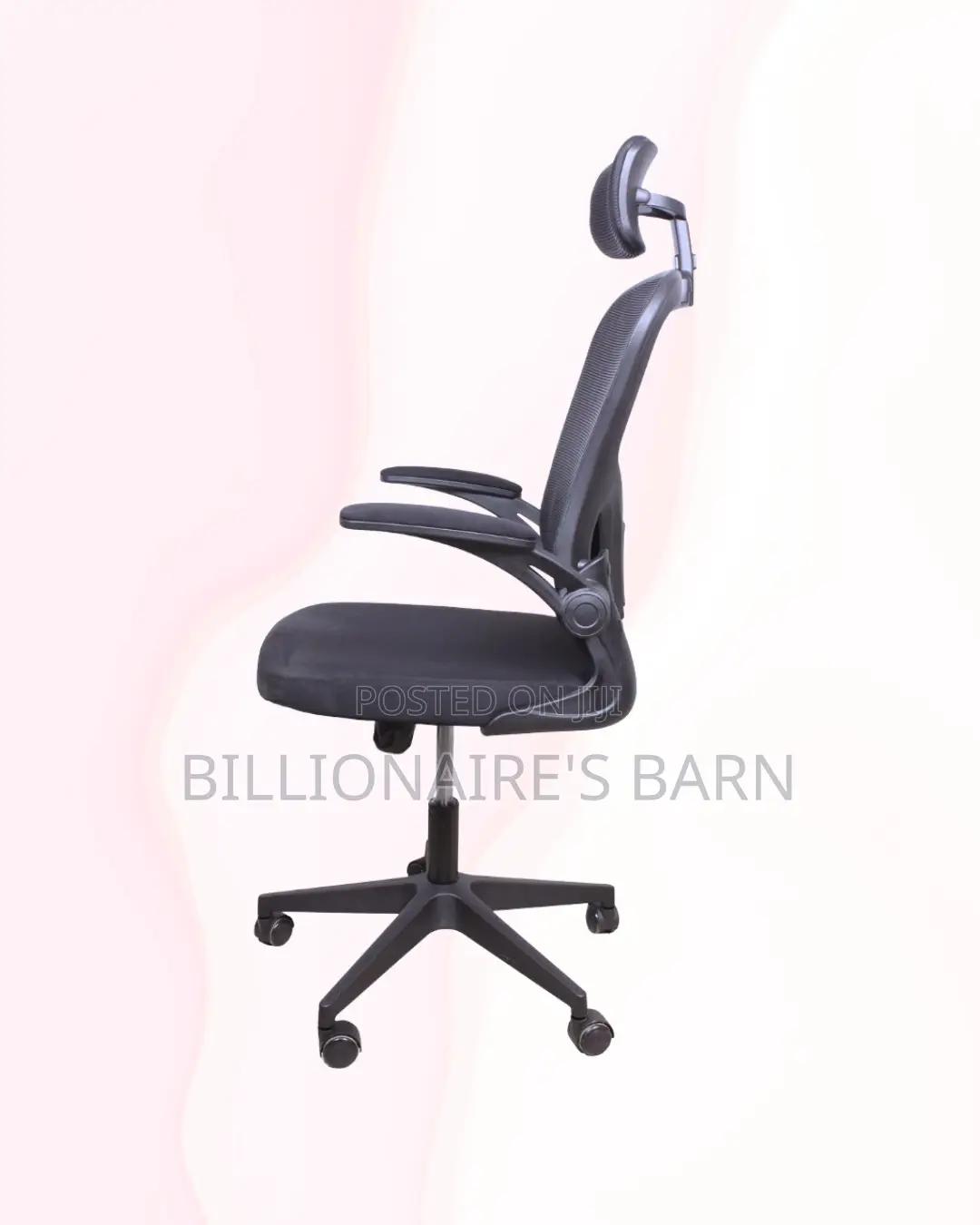 Sleek Grey Ergonomic Office Chair | Steel Frame