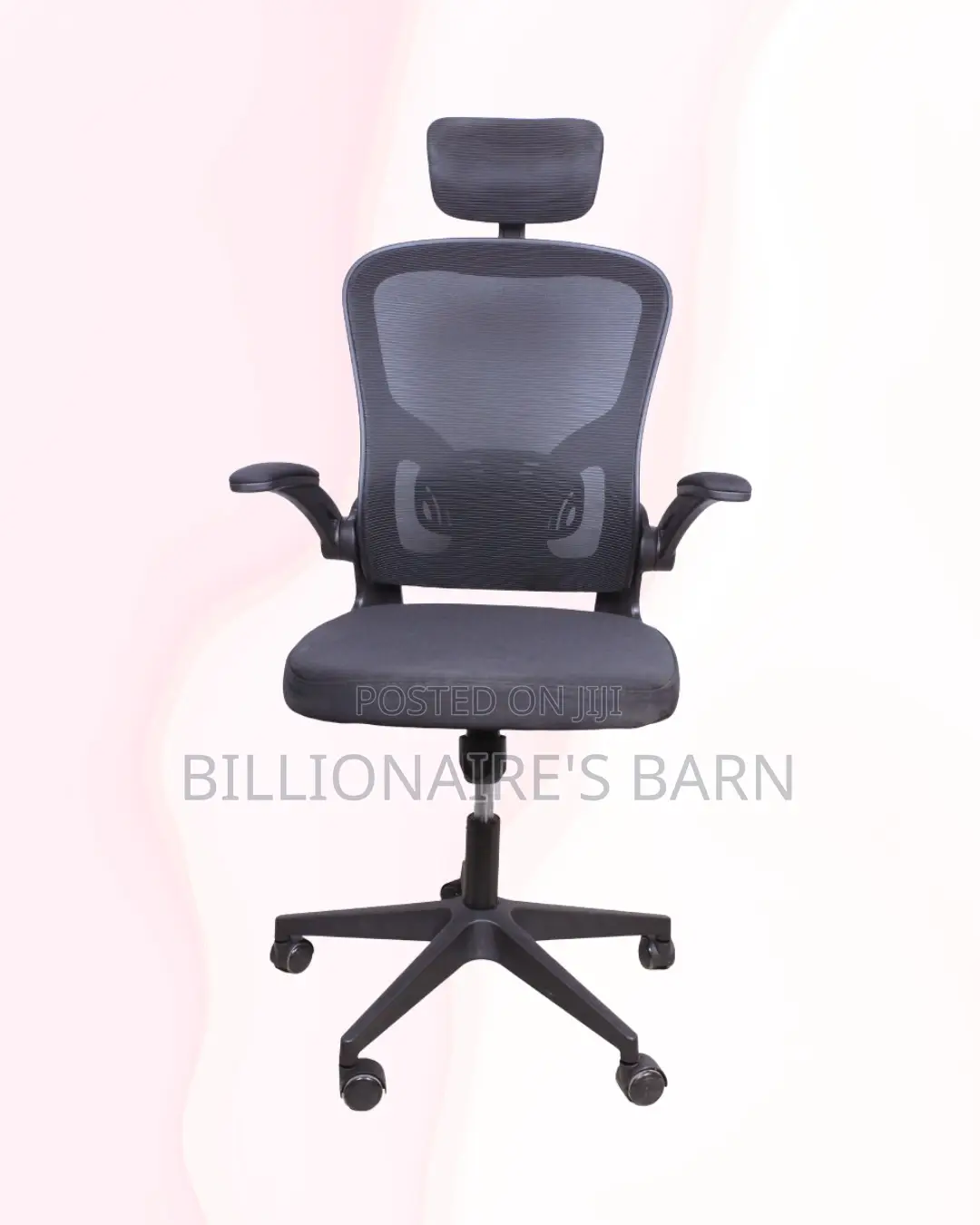 Sleek Grey Ergonomic Office Chair | Steel Frame