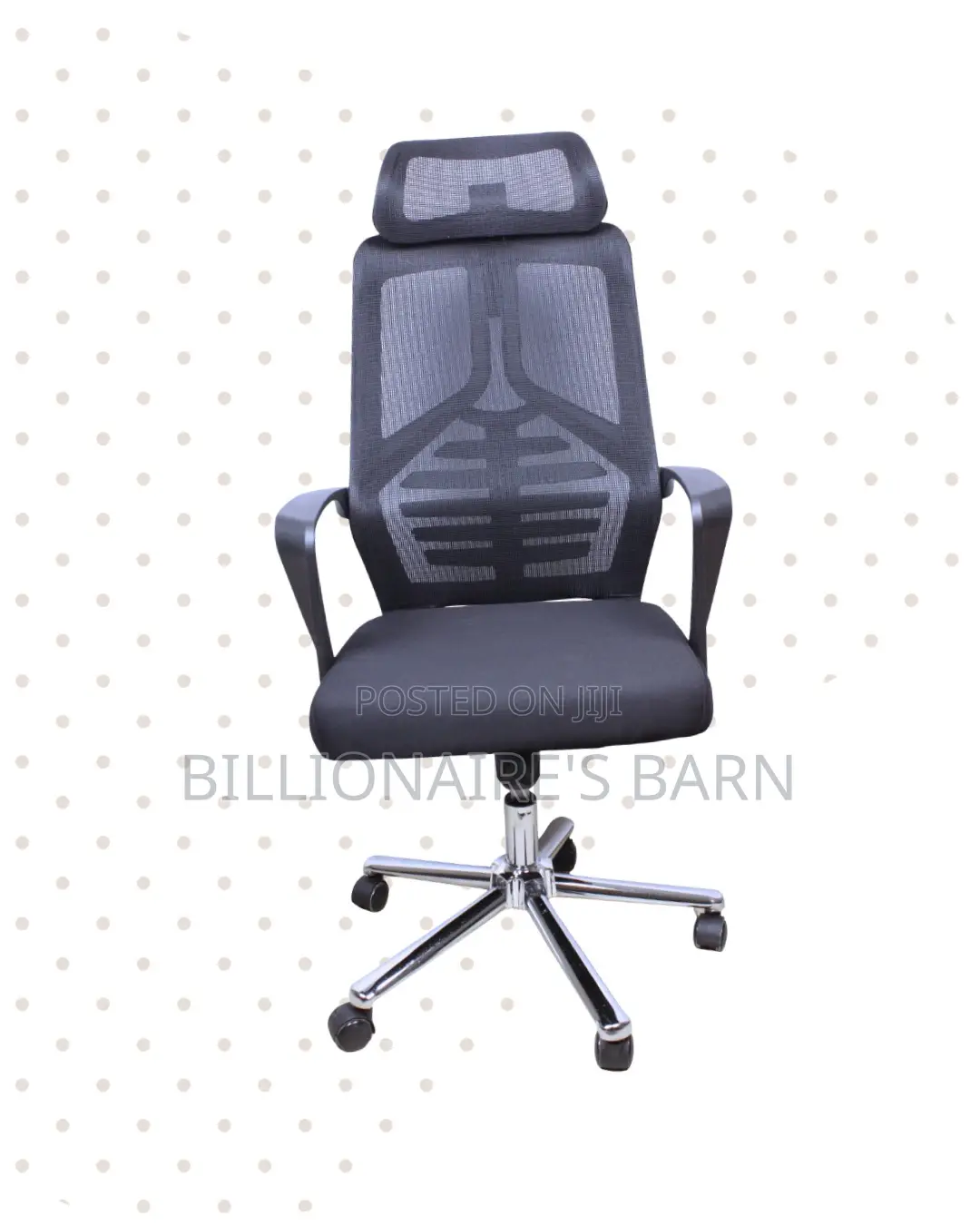 Minimal High Back Mesh Office Chair — Great for Study or Work