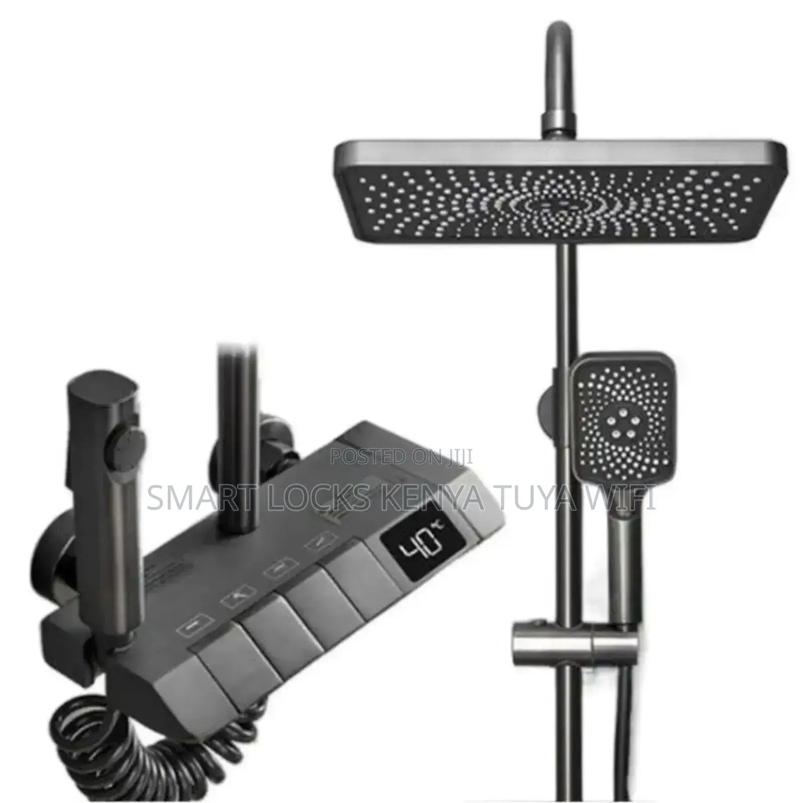 Rainfall Mixer Piano Shower Set With 4 Functions