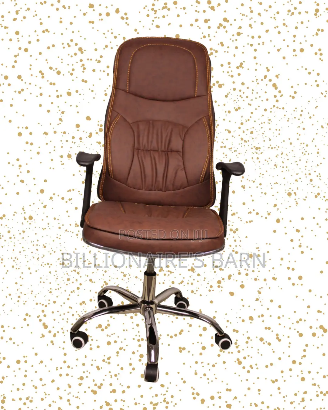 Ergonomic Executive Leather Chair | Minimal Tilt Lock Mechanism