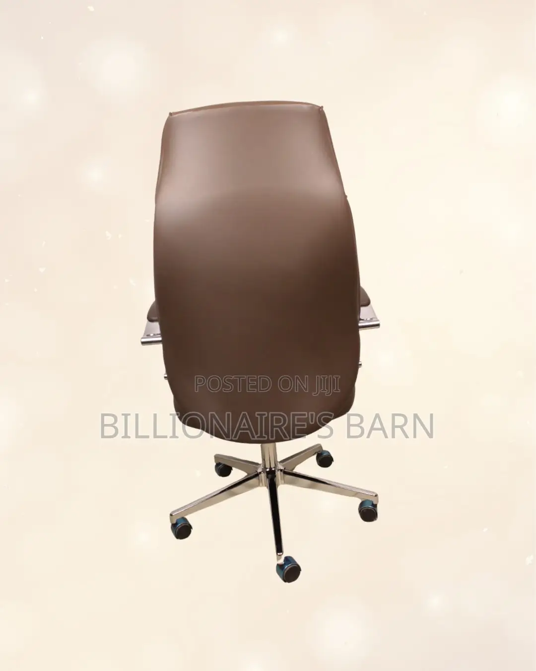 Brown Executive Leather Office Chair — High-Density Foam Seat #295