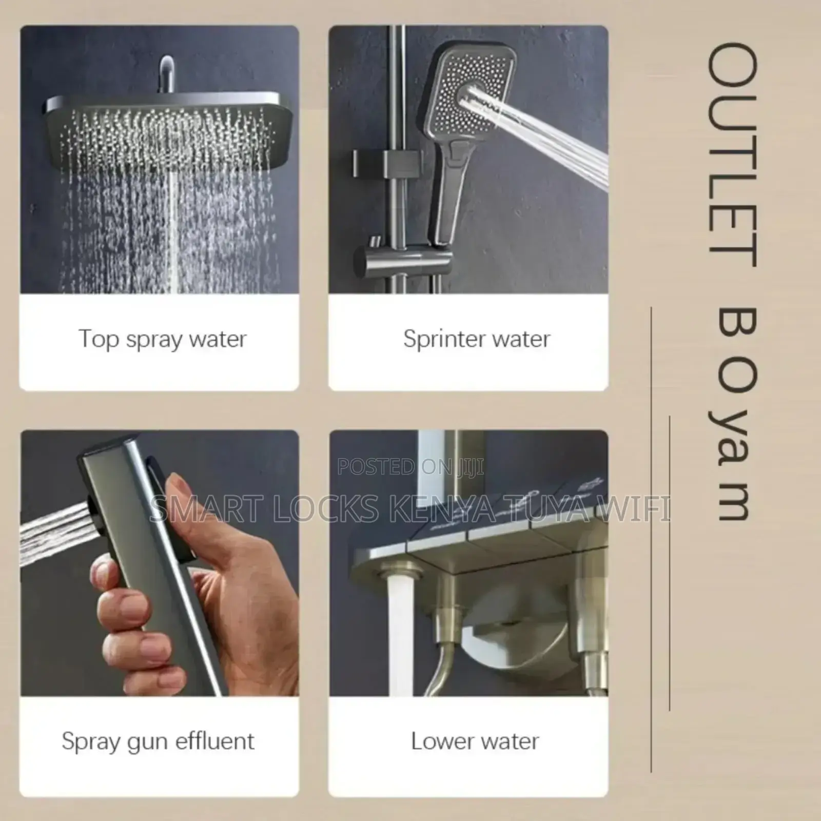 Display Thermostatic Shower System Luxury Smart Bathroom Shower Eat