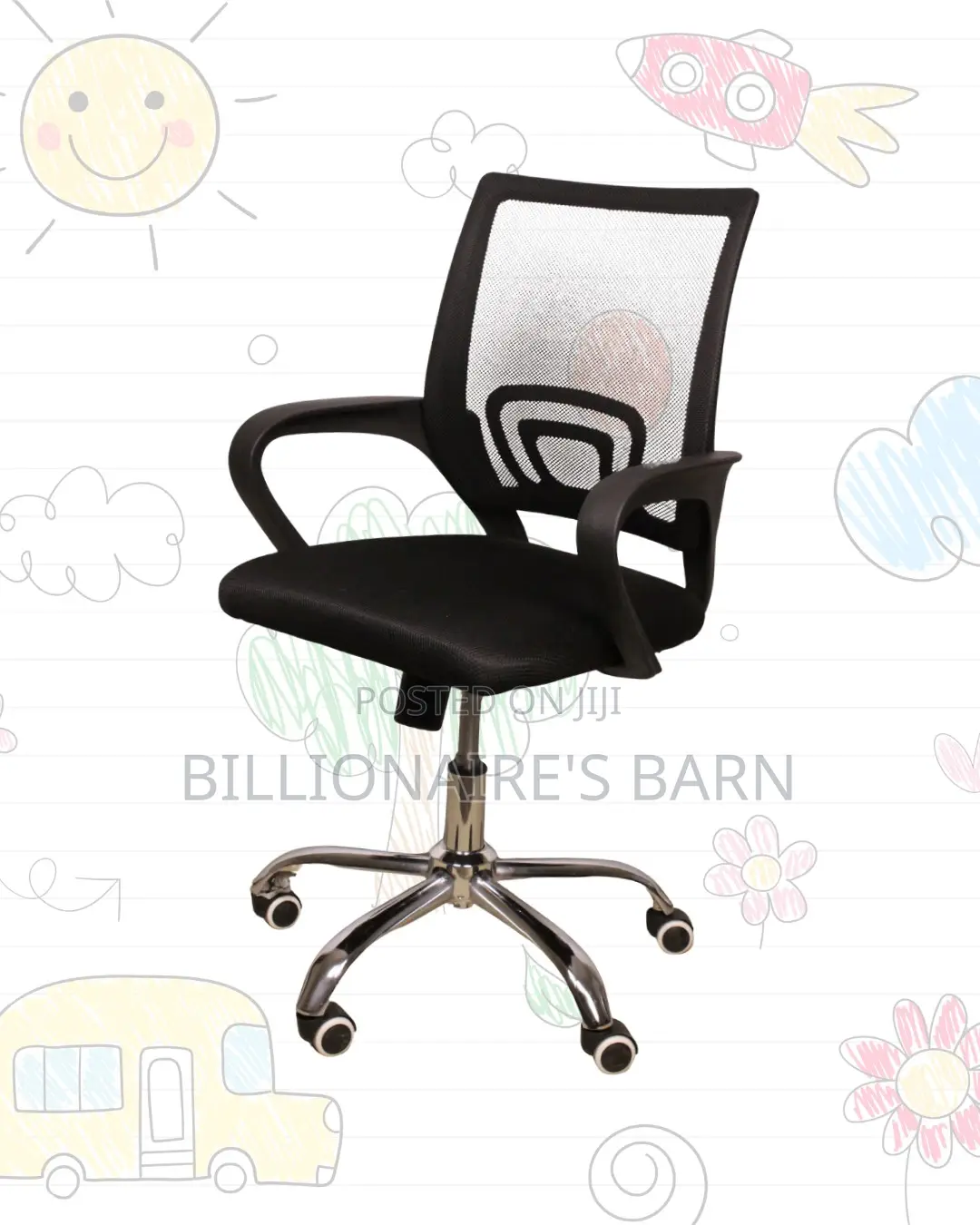 Secretarial Mesh Office Chair (Durable) — Limited Stock