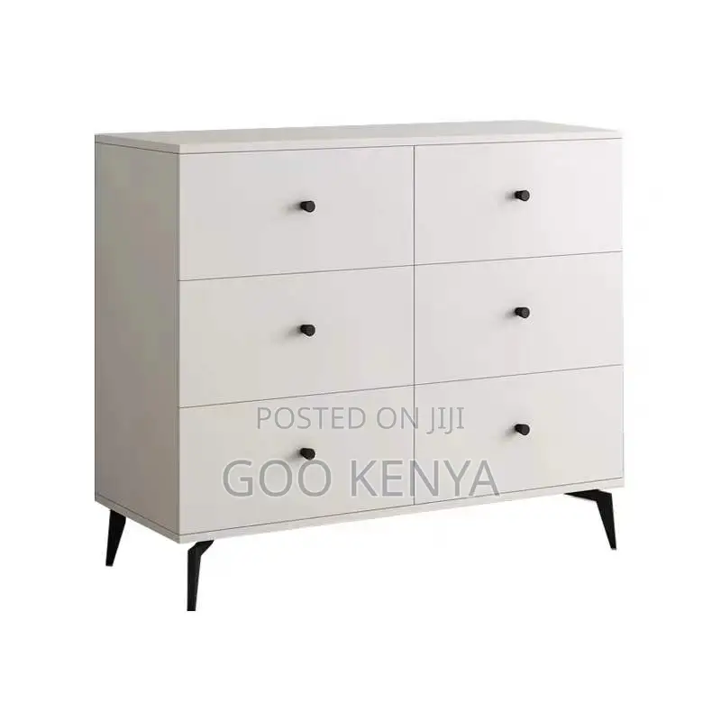 Home Cabinet; Wooden White Home Chest of Drawers