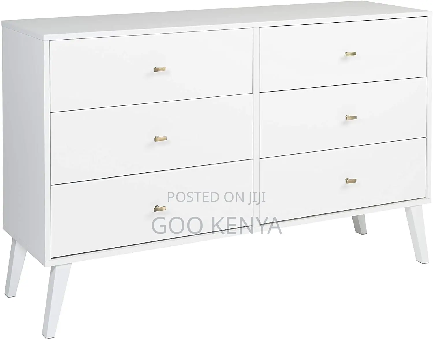 Home Cabinet; Wooden White Home Chest of Drawers