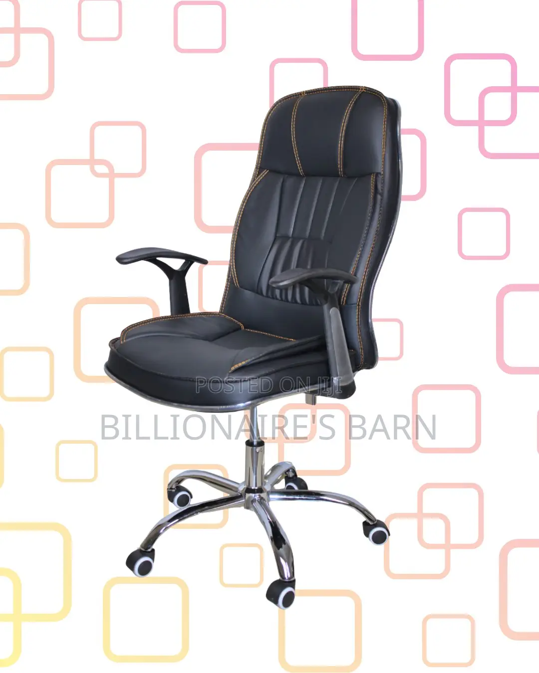 Executive Leather Office Chair (Sleek) — Fast Seller