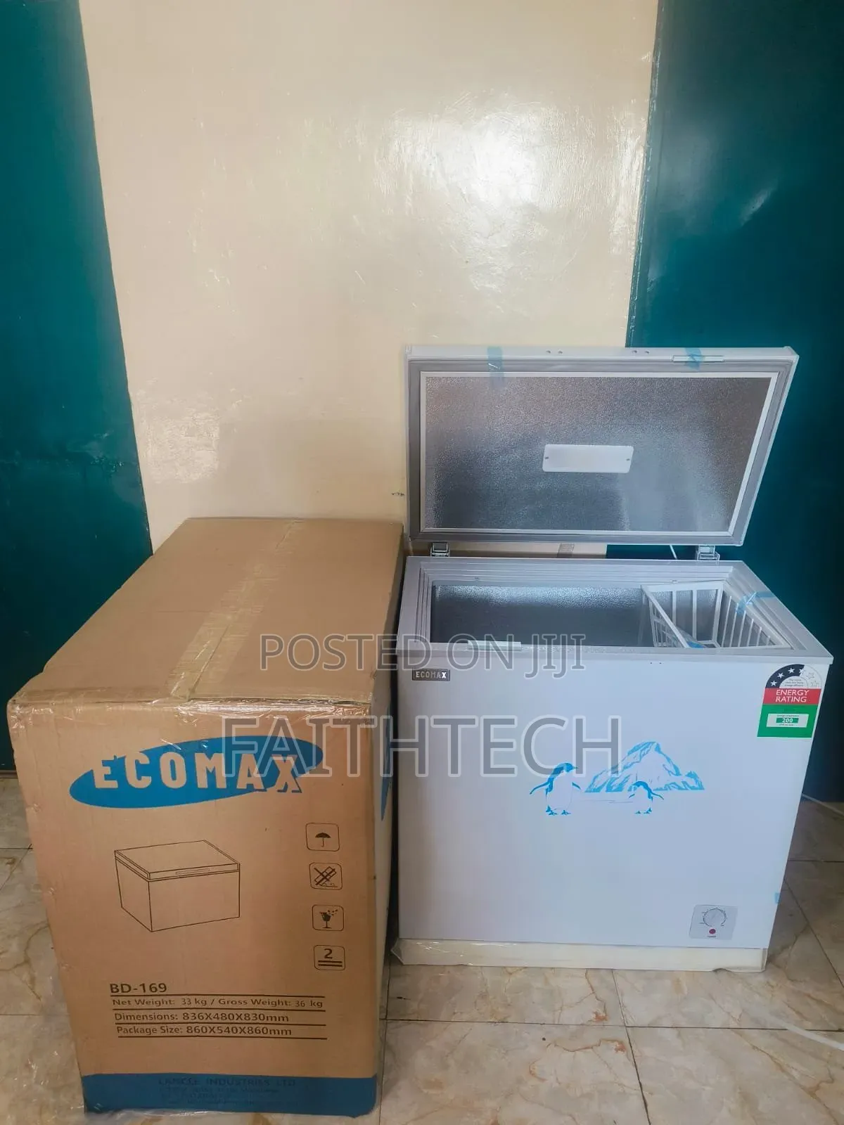 Ecomax 169 Litres Deep Chest Freezer