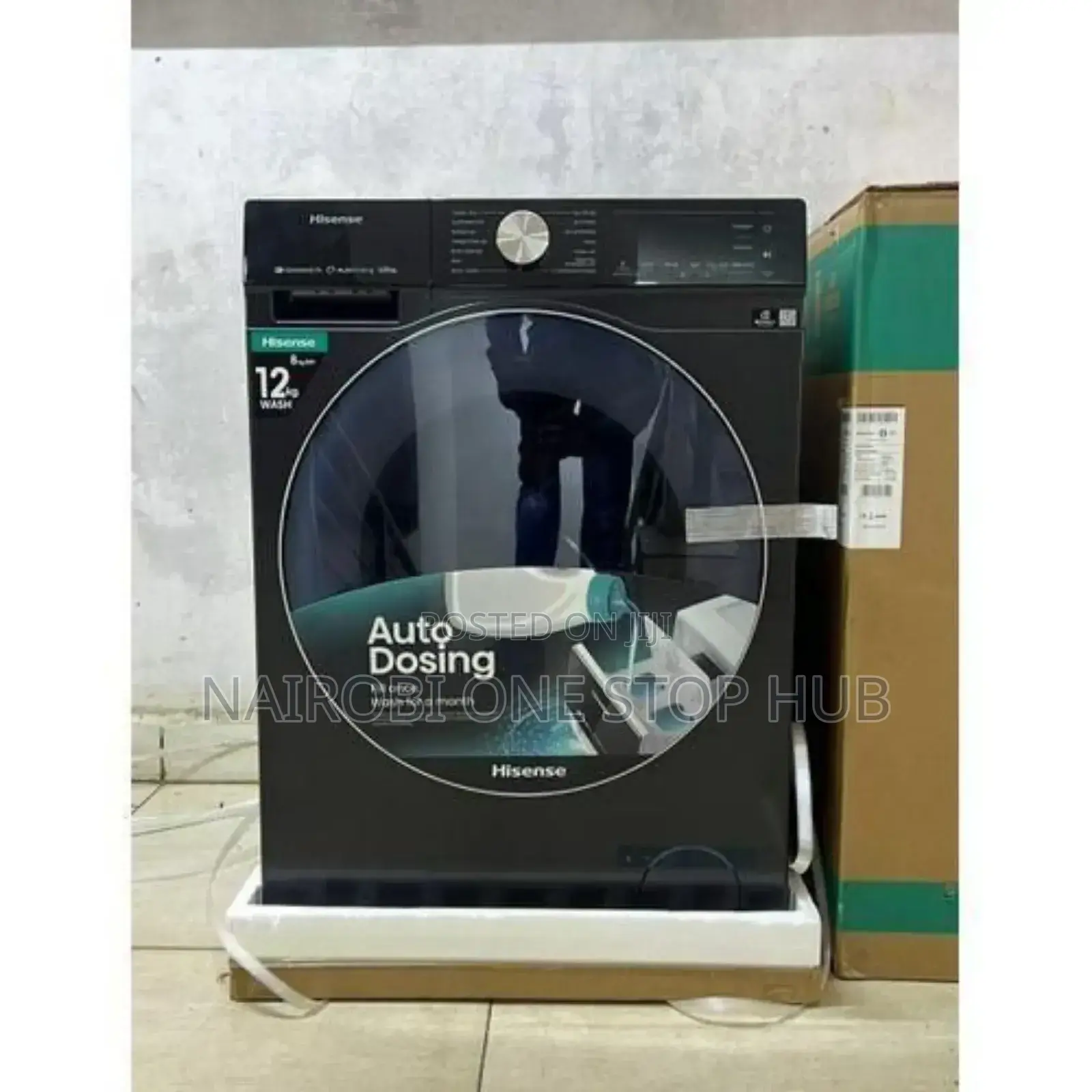 Hisense Full Automatic, Front Load 12kg/8kg Wash and Dry Machine