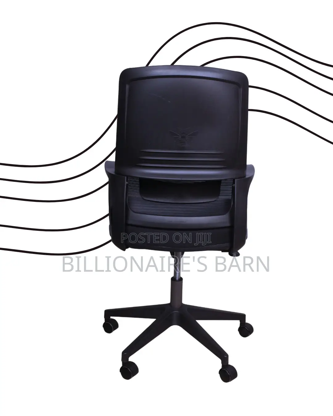 Executive Black Ergonomic Mesh Office Chair — Boosts Posture Focus