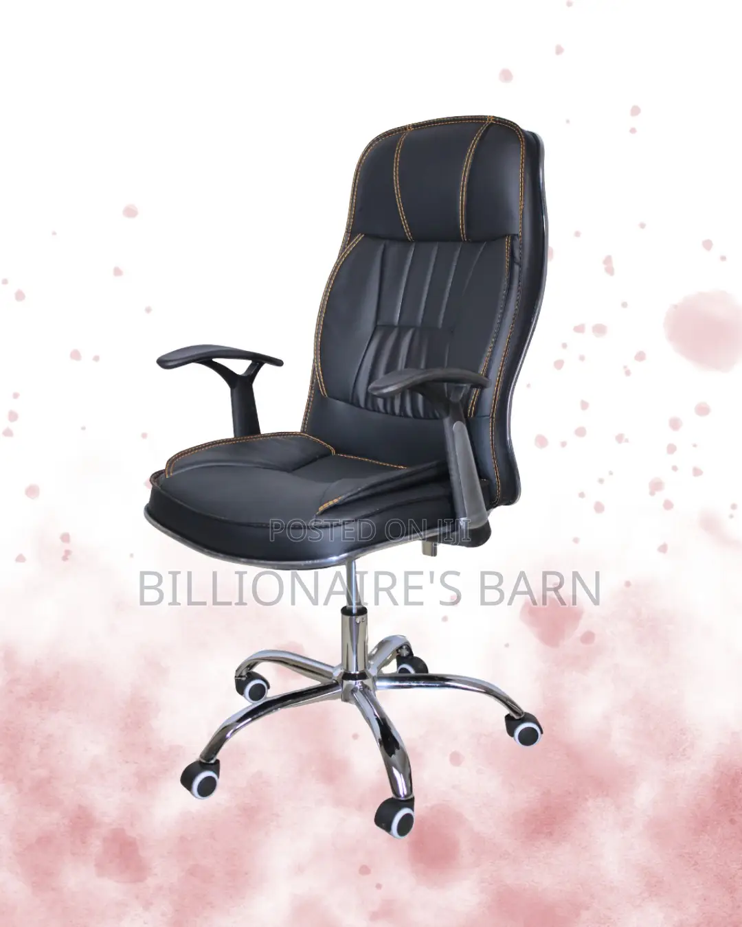 Comfy Executive Leather Office Chair | Mesh Backrest