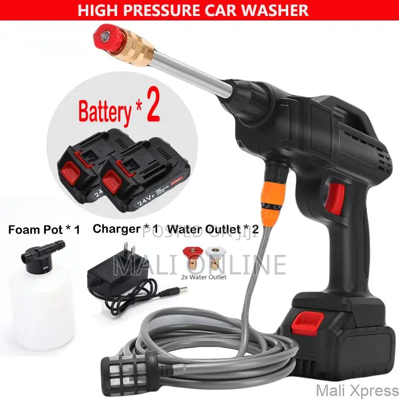 Portable High Pressure Cordless Car Washer Kit