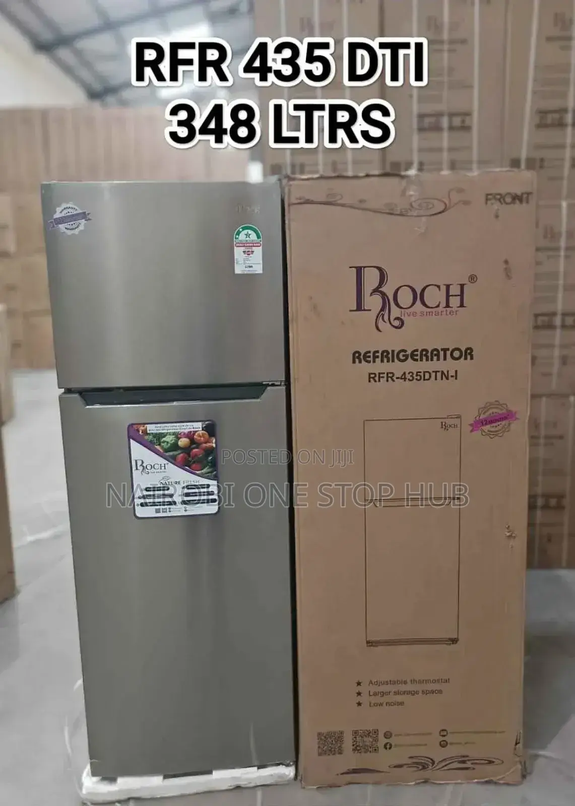 Roch RFR-435-Dt-I Double Door Refrigerator – 348l