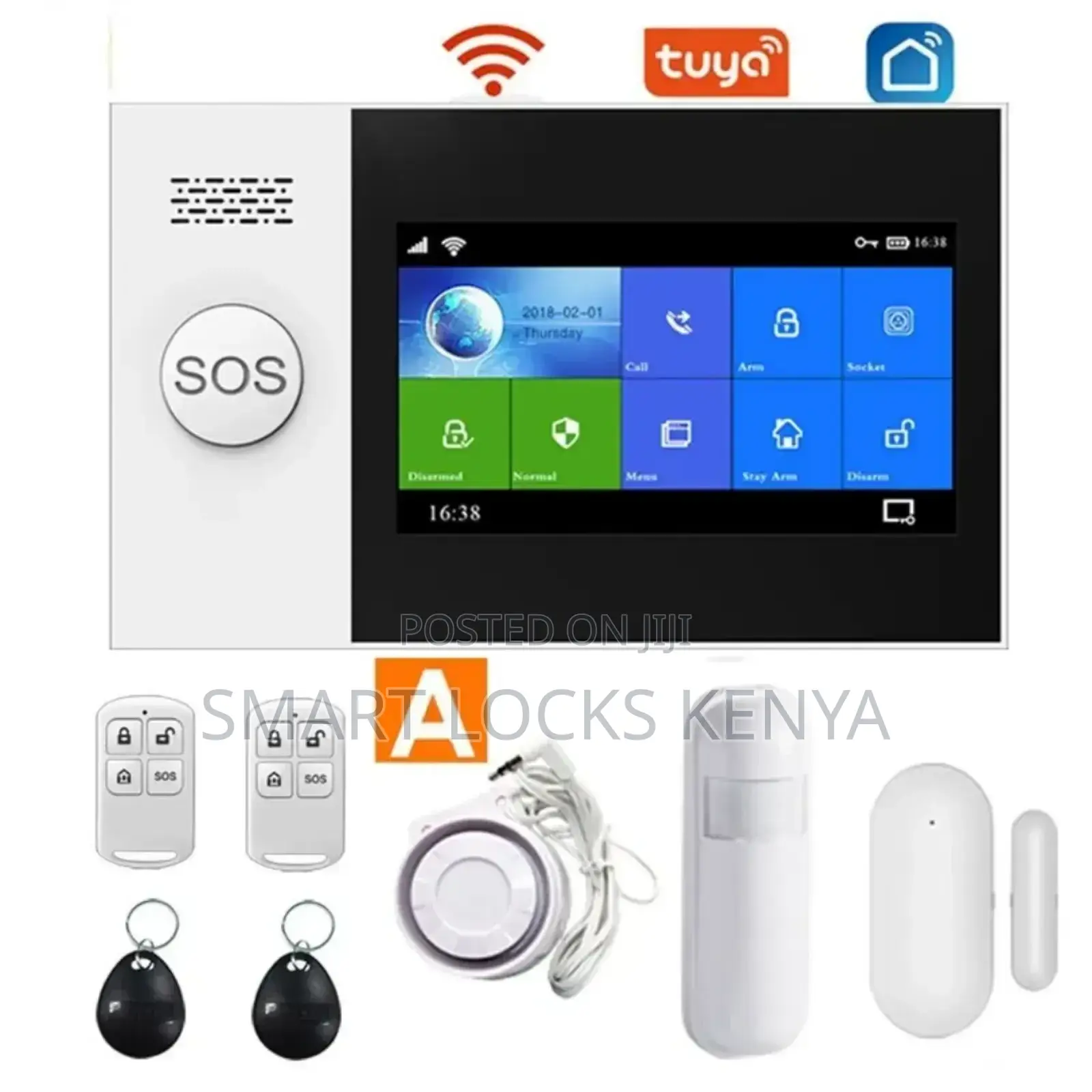 Tuya Alarm System 4.3 Inch Ips Screen Home Security Wifi