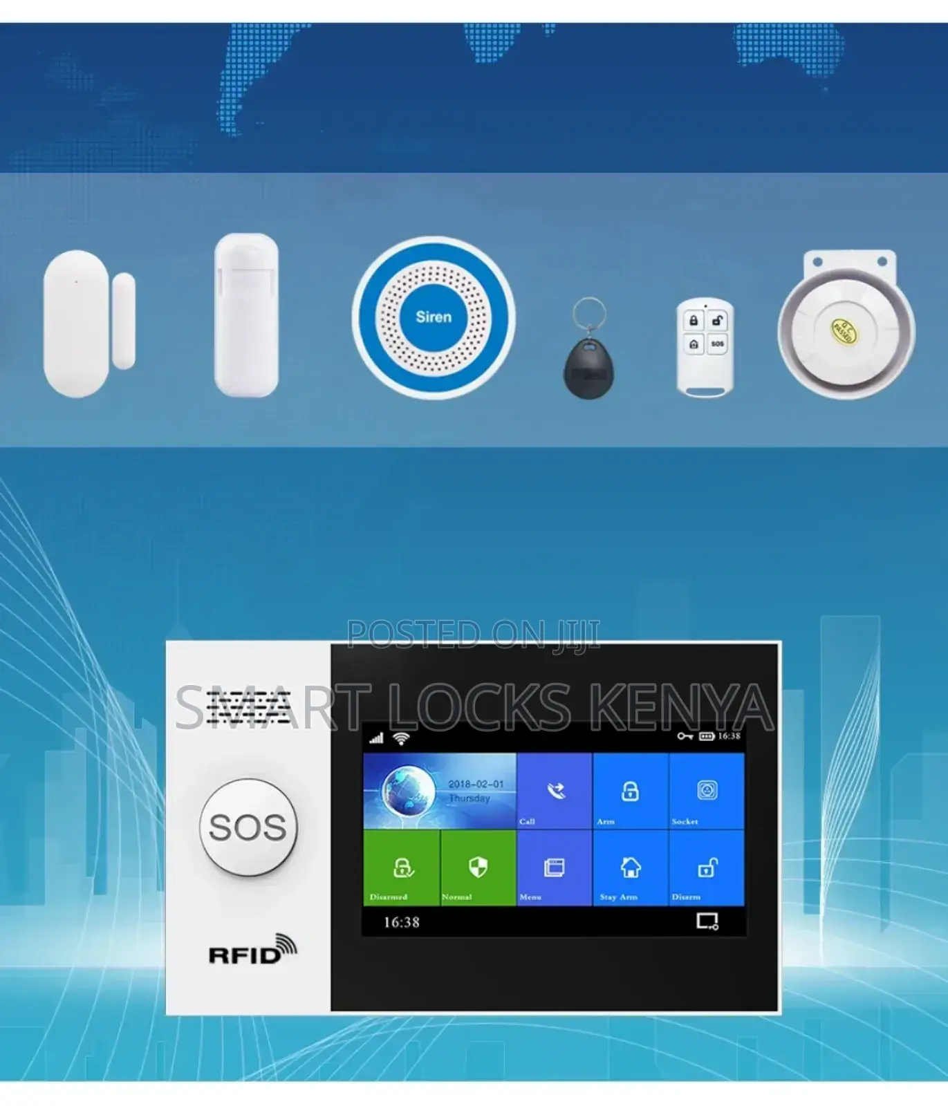 Tuya Wireless Home Wifi Gsm Alarm System