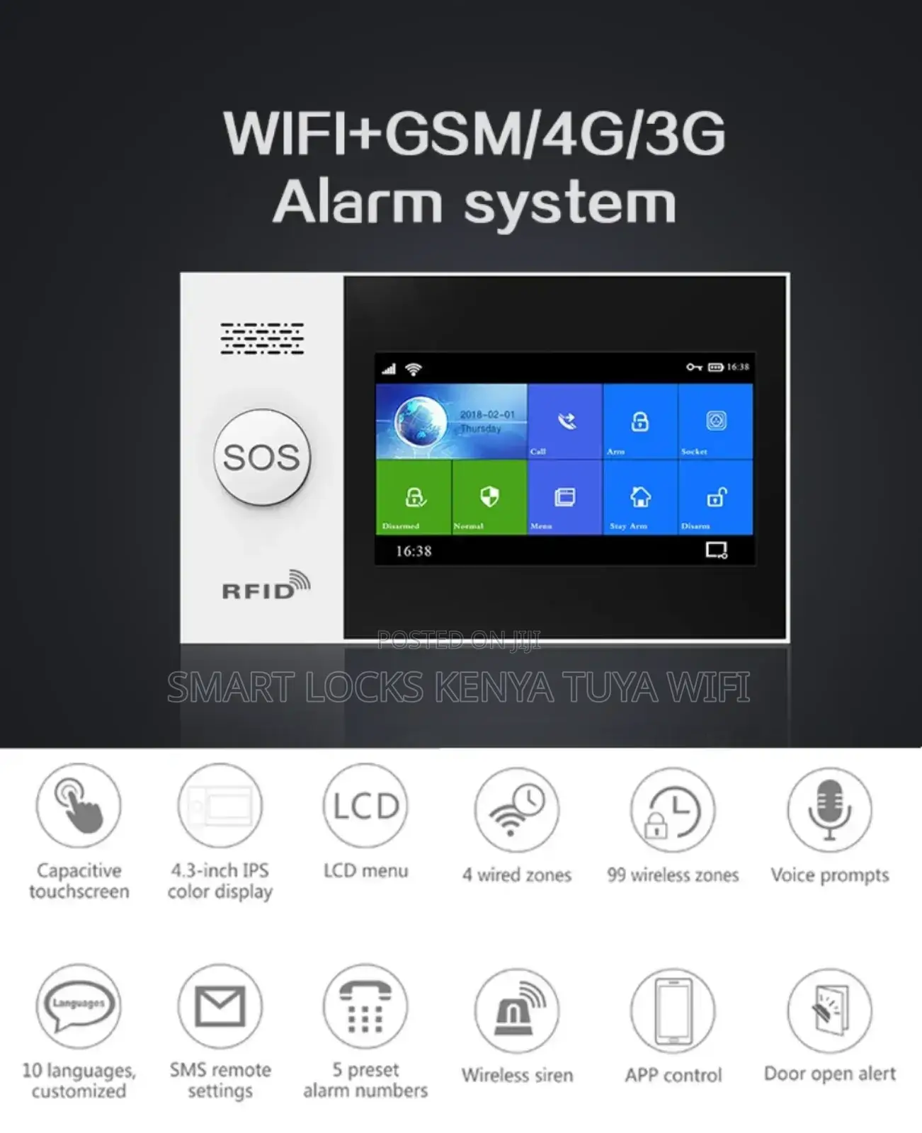 Gsm Alarm Systemtuya Wireless Wifi