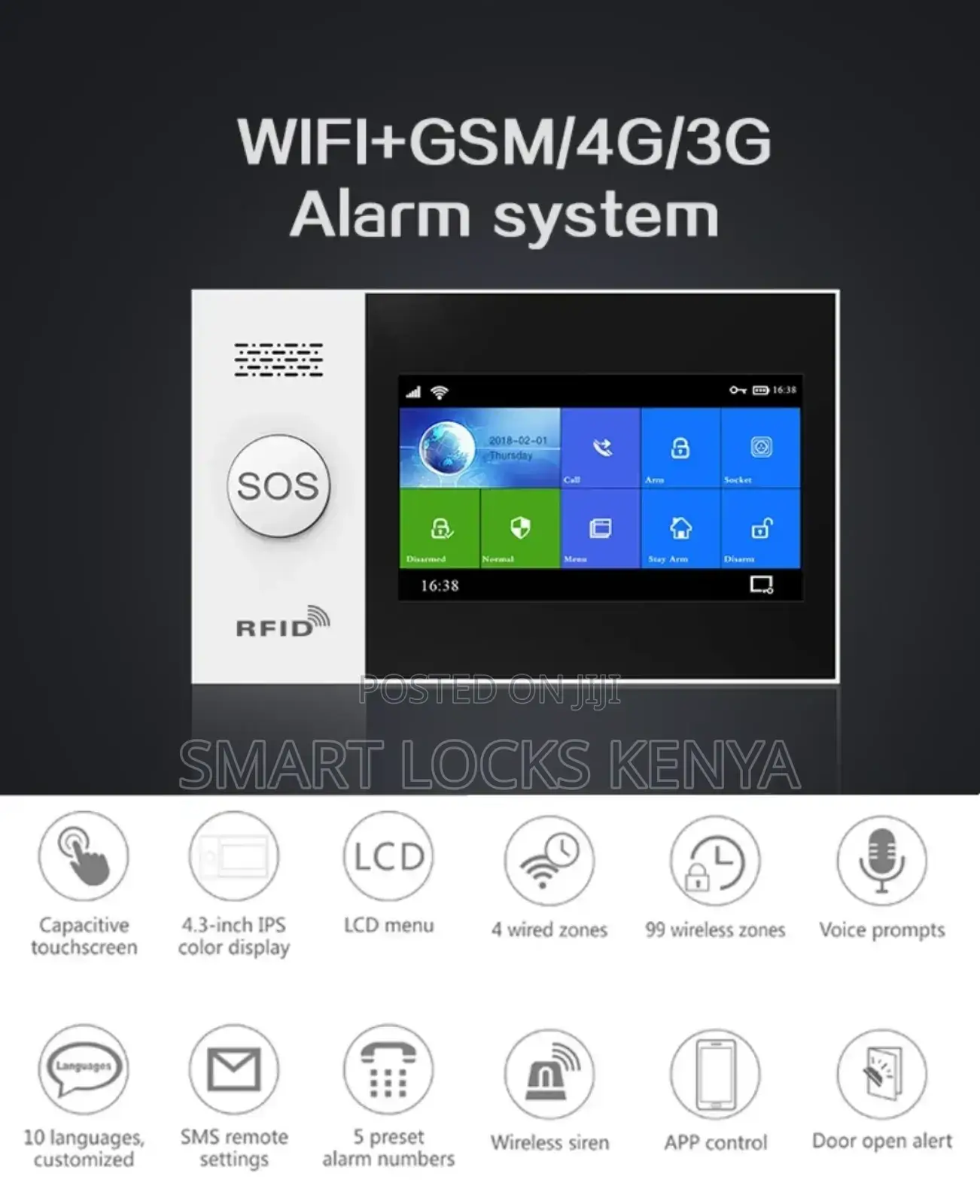 Gsm Alarm Systemtuya Wireless Wifi