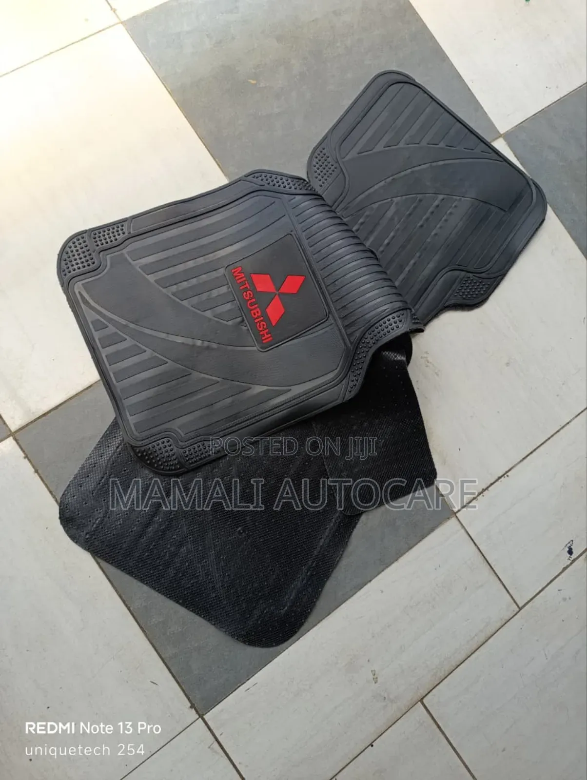 Mitsubishi Branded Heavy Rubber Floor Mats Easy Clean Design