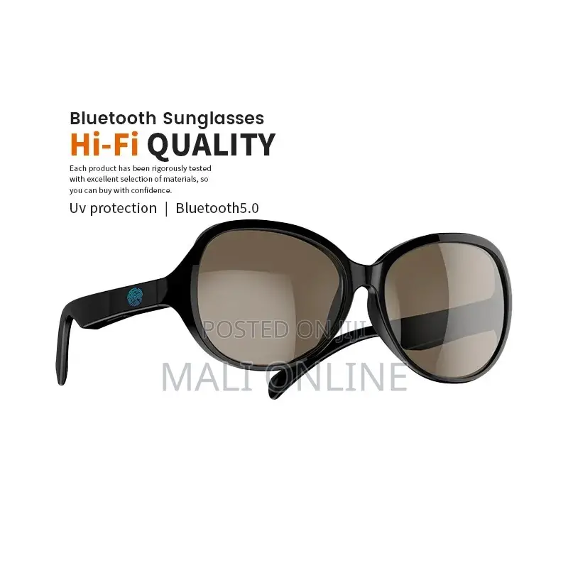 Smart Bluetooth Glasses With Mic & Speakers Open Ear Uv Sunglasses