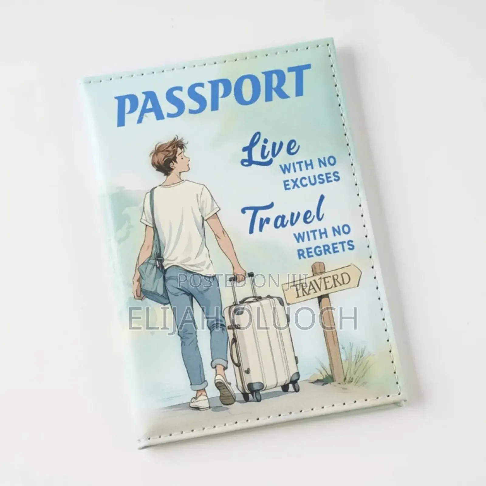 Stylish Synthetic Leather Passport Holder Wallet