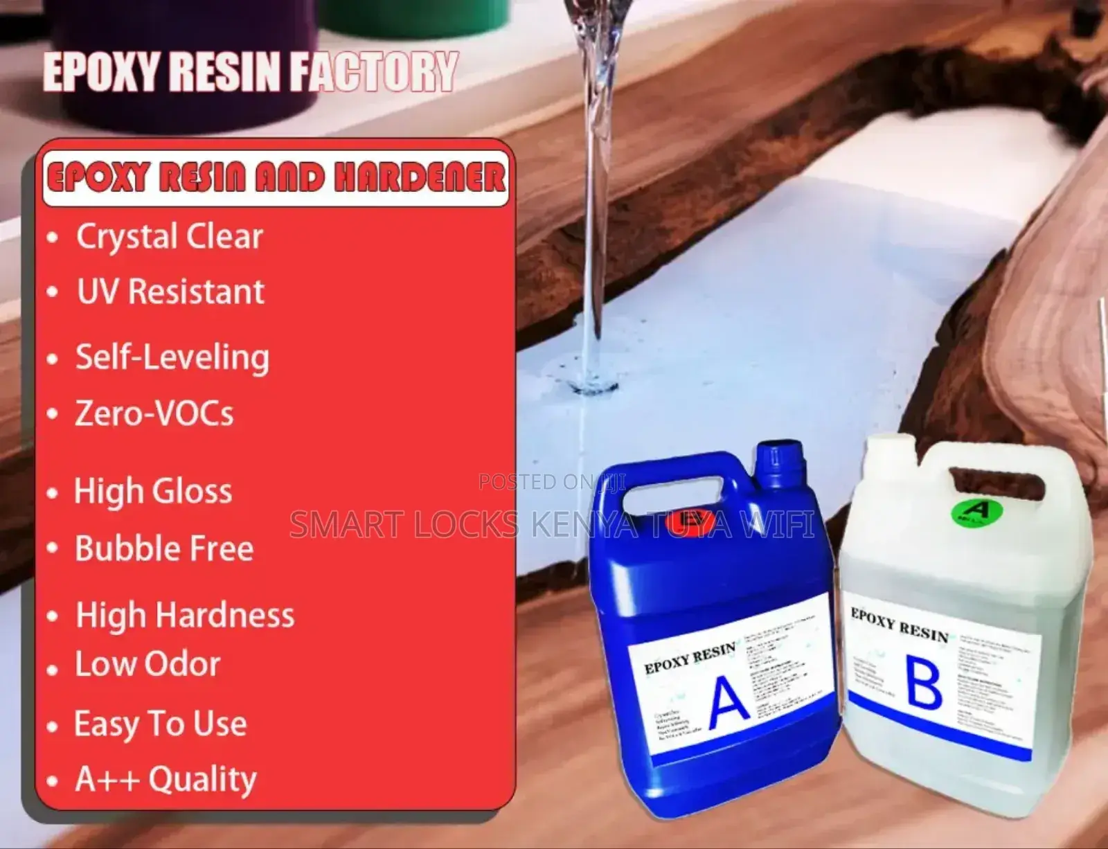 Epoxy Resin With Hardener, Crystal Clear Casting Resin( Per Kg)