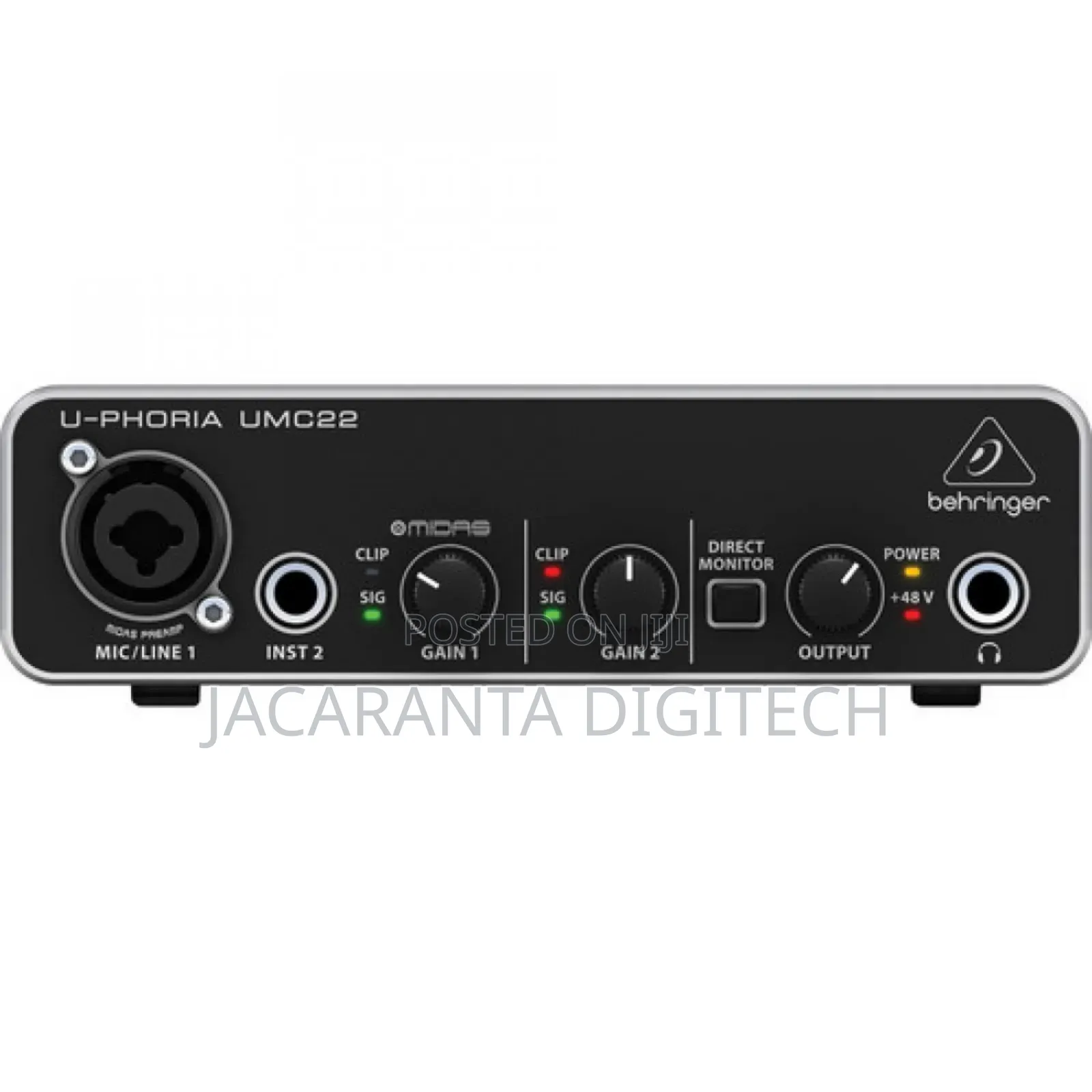 Behringer U-Phoria Umc22 Audio Interface 2×2 Usb Sound Card