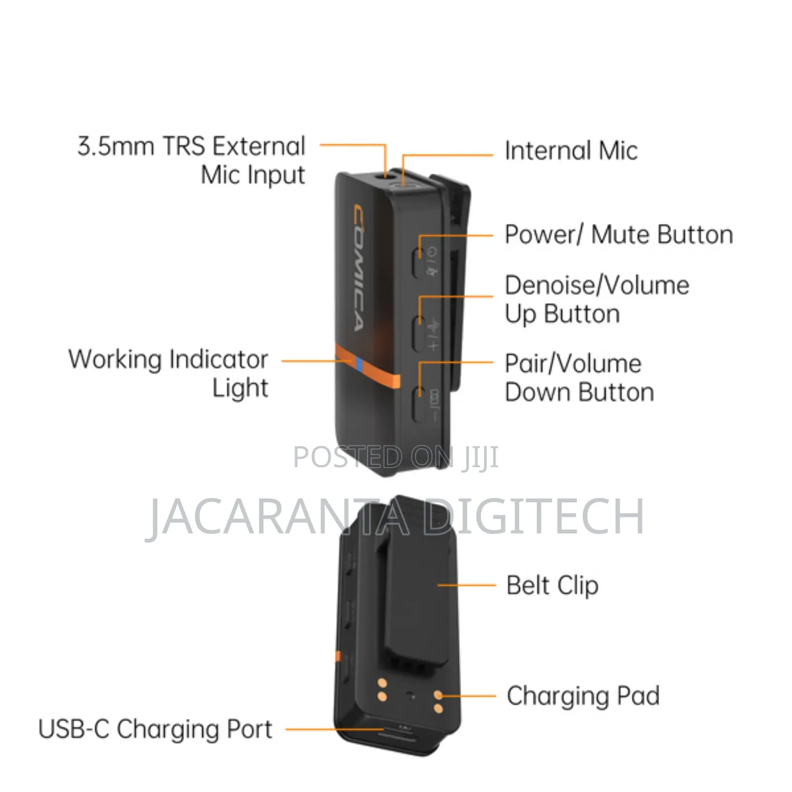 Comica Vimo Q 4-Channel Wireless Microphone System With Charging Case