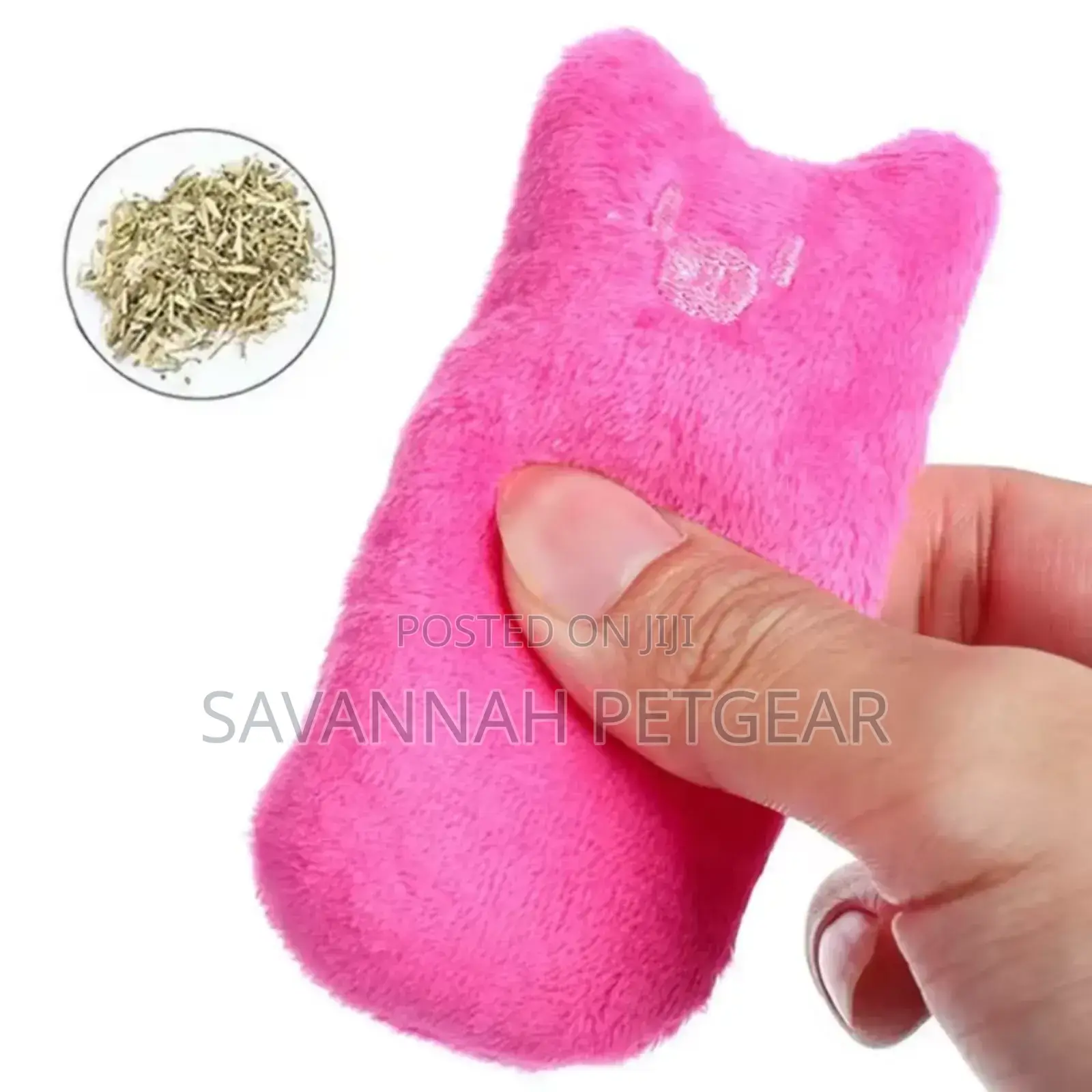 Cute Kitten Squeak Plush Interactive Cat Toy With Catnip