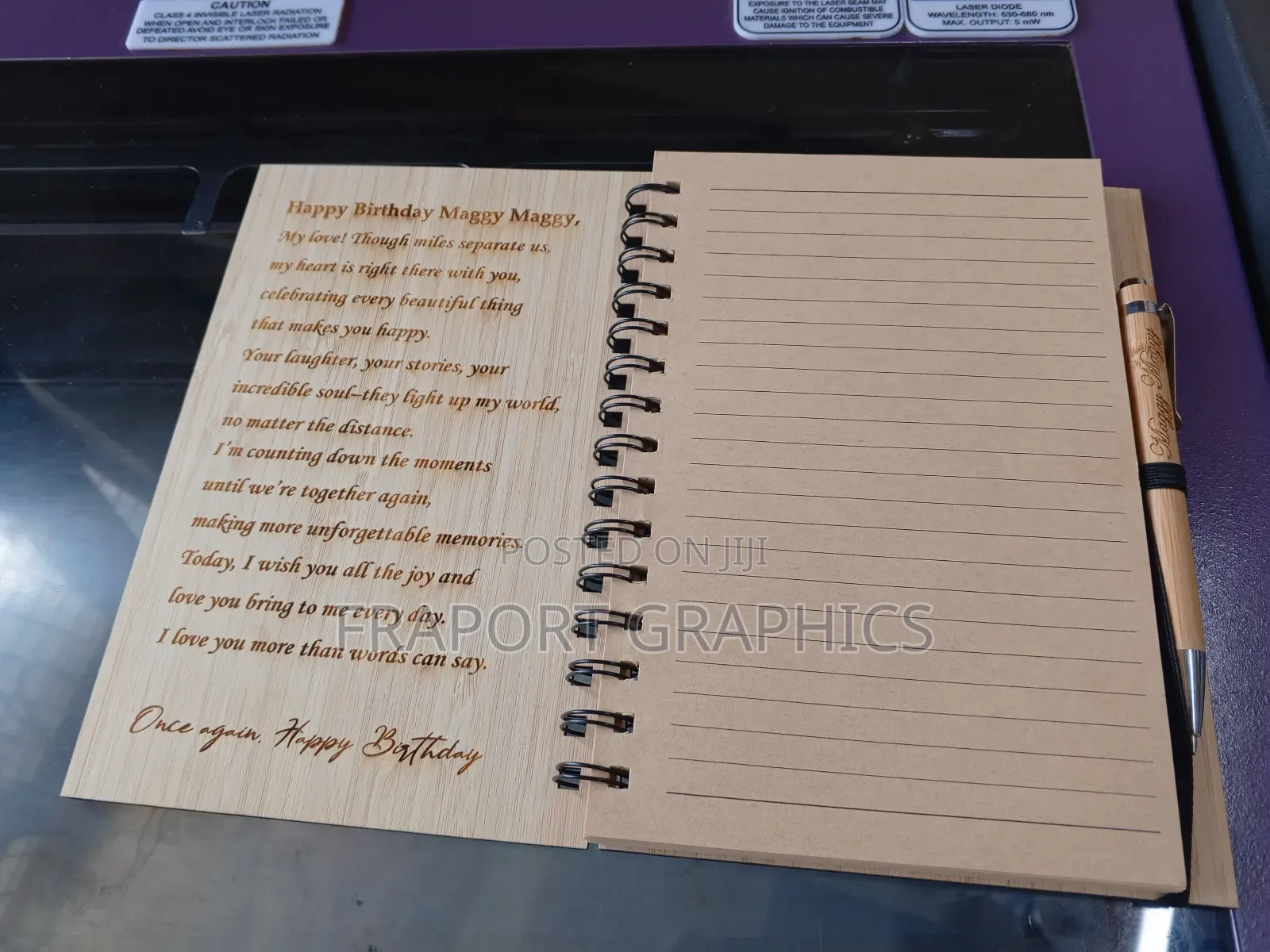 Customized Wooden Notebook