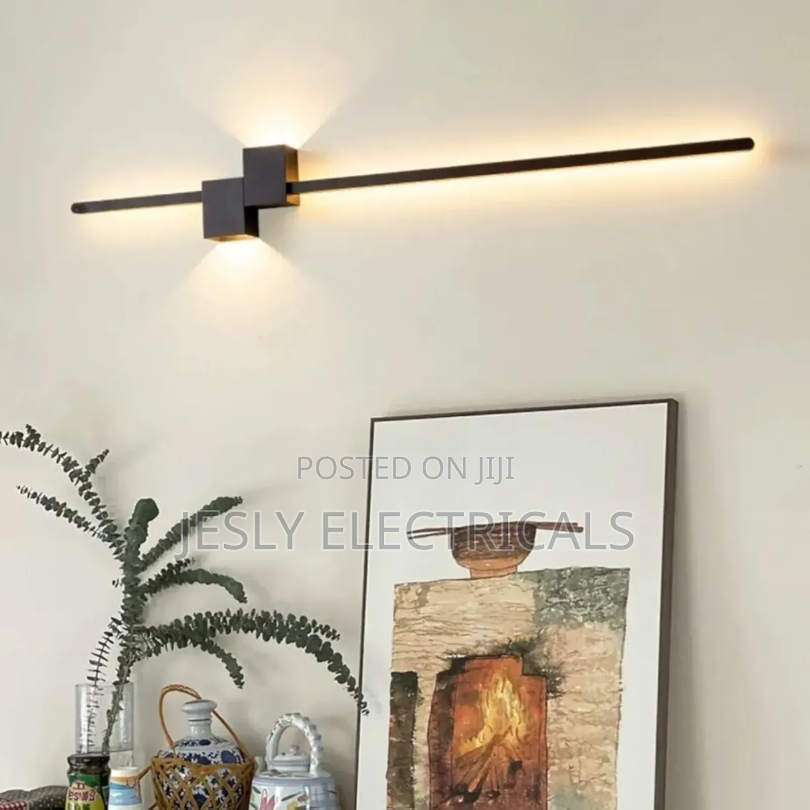 Wall Sconces 36" Black Led Linear Wall Light Fixture