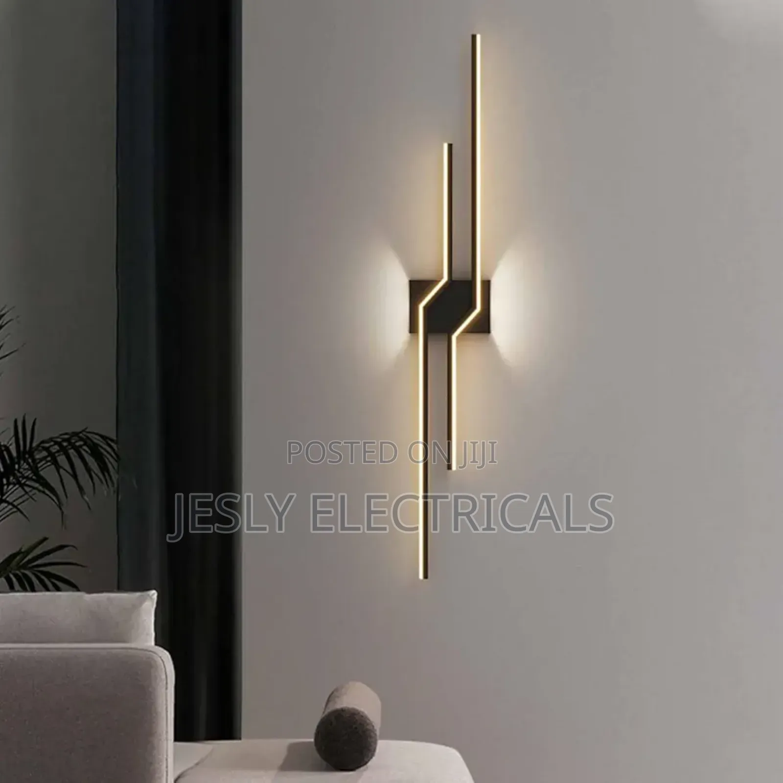 : Dudsme Linear Metal Wall Lamp for Bedroom