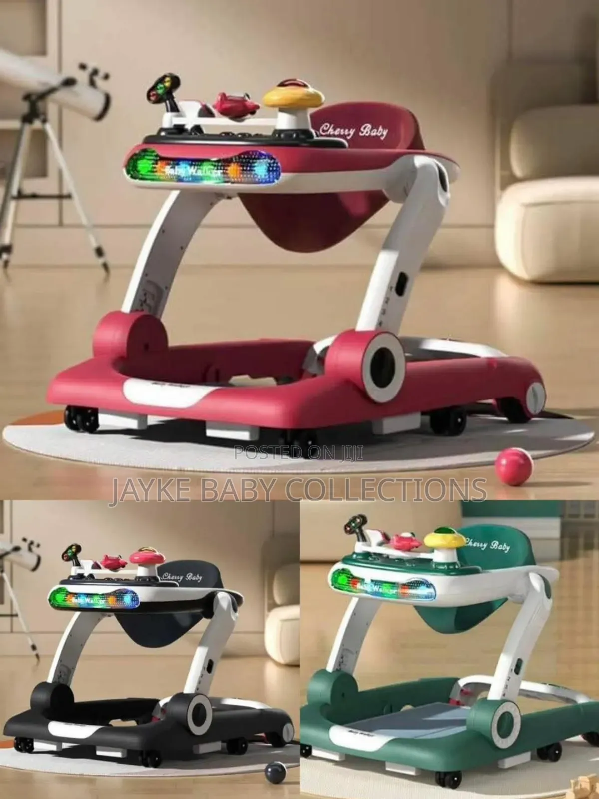 6-in-1 Music Baby Walker With Lights Wheels