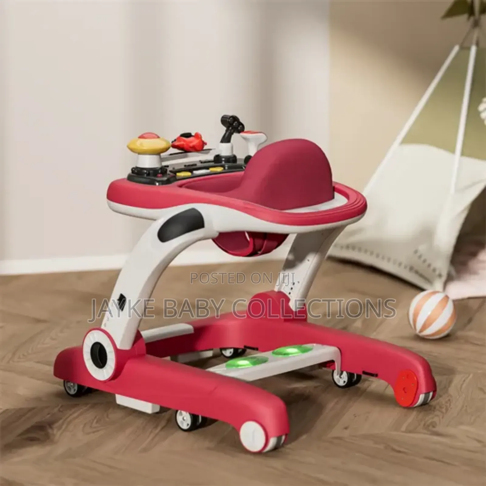 6-in-1 Music Baby Walker With Lights Wheels