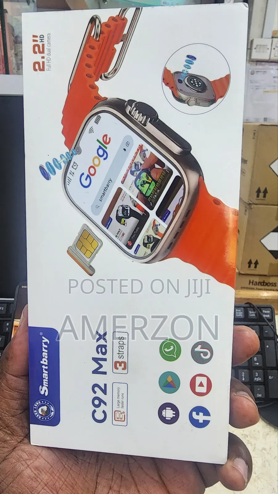 C92 Max Premium Smart Watch – 6gb Ram, 64gb Storage, Wireless