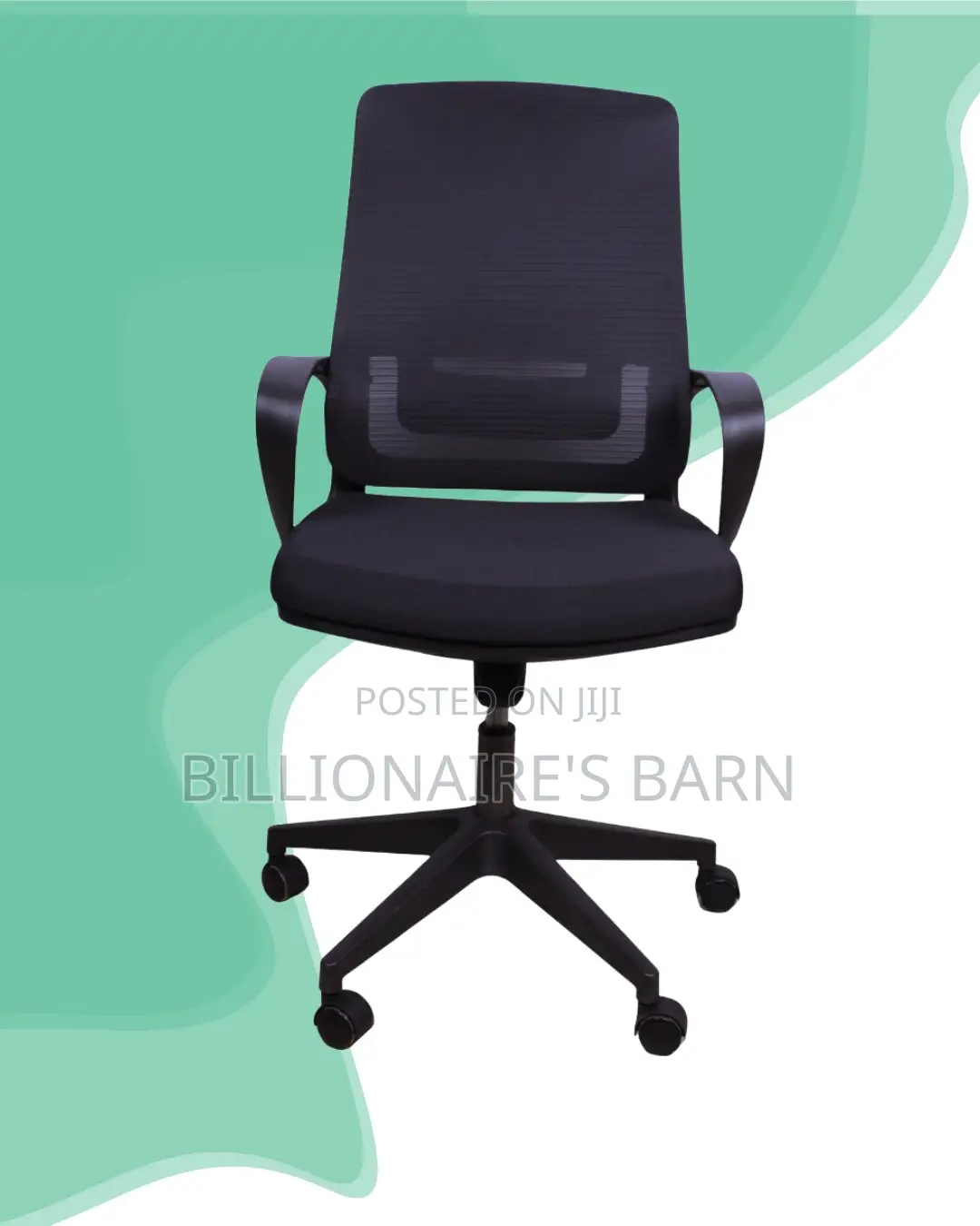 Imported Black Ergonomic Mesh Office Chair | High-Density Foam Seat