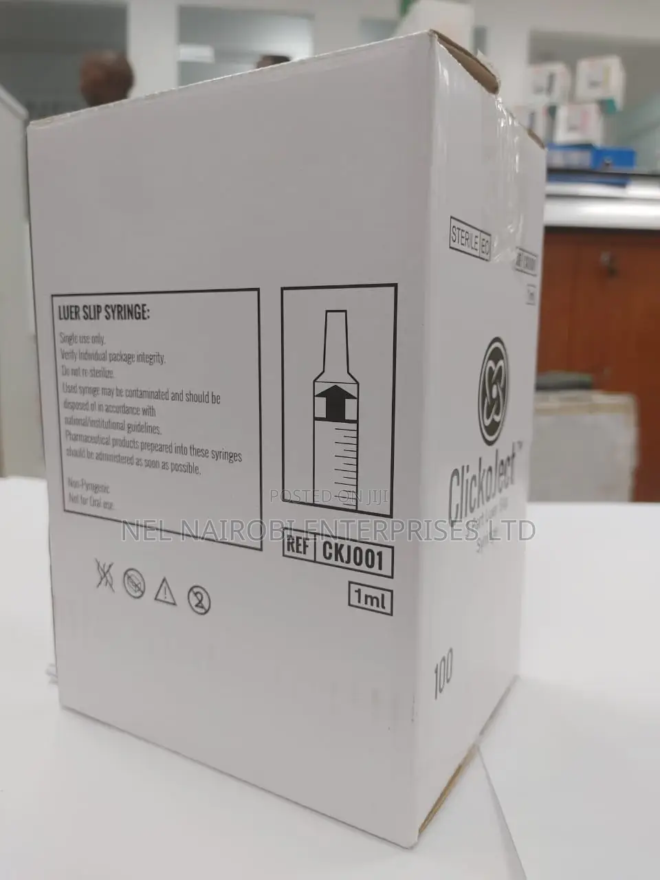 Clickoject 3 Part Luer Lock 1ml (100's)