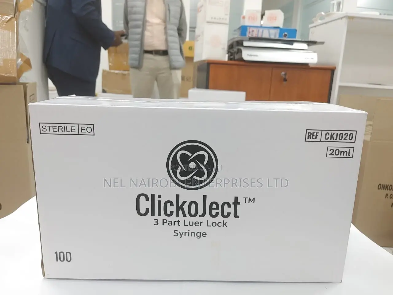 Clickoject 3 Part Luer Lock 20ml (100's)