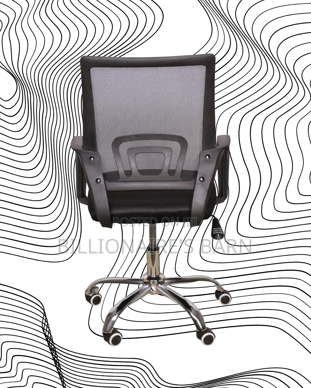 Pro-grade Secretarial Mesh Office Chair | Headrest Support