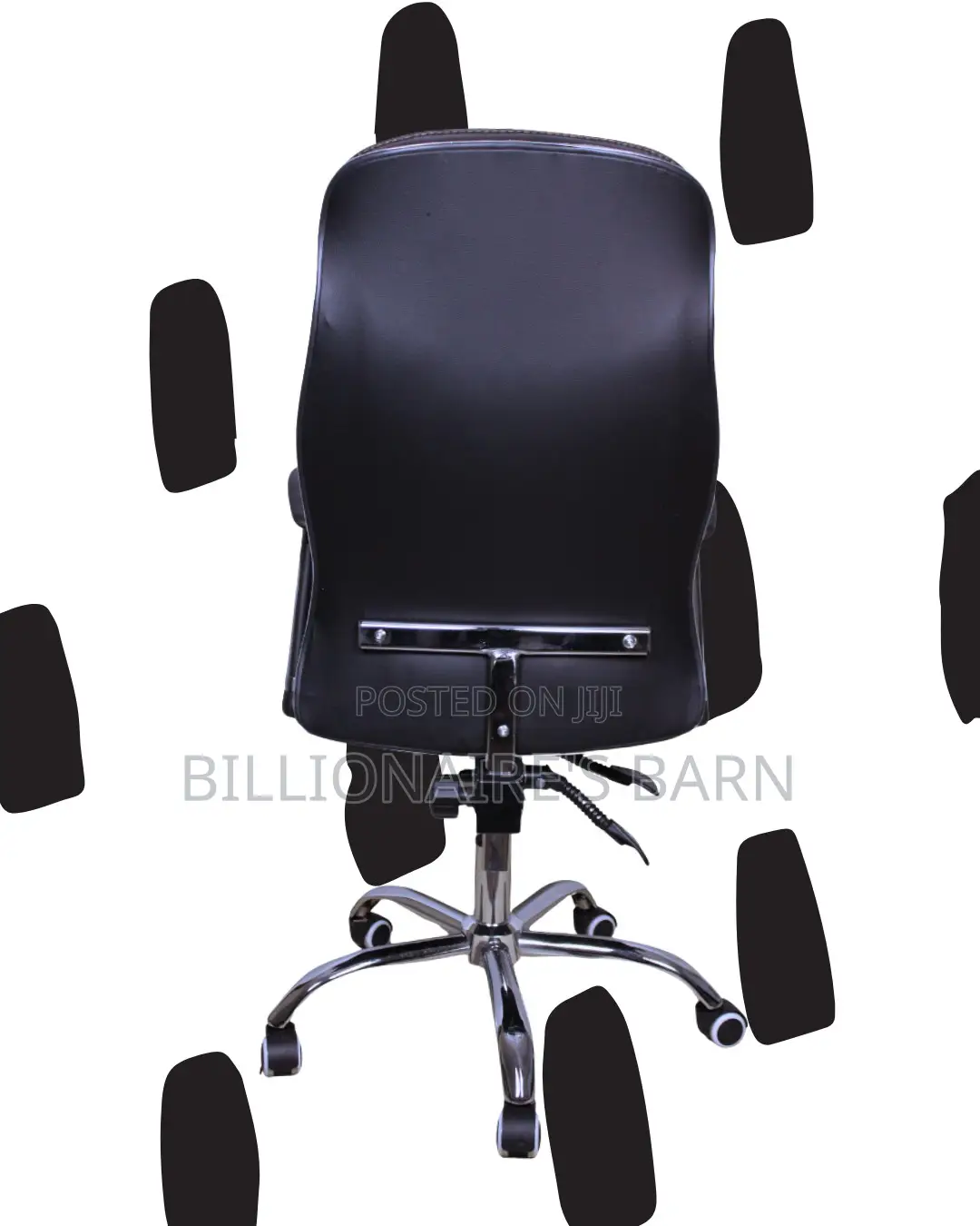 Adjustable Executive Leather Office Chair — Smooth-Rolling Mobility