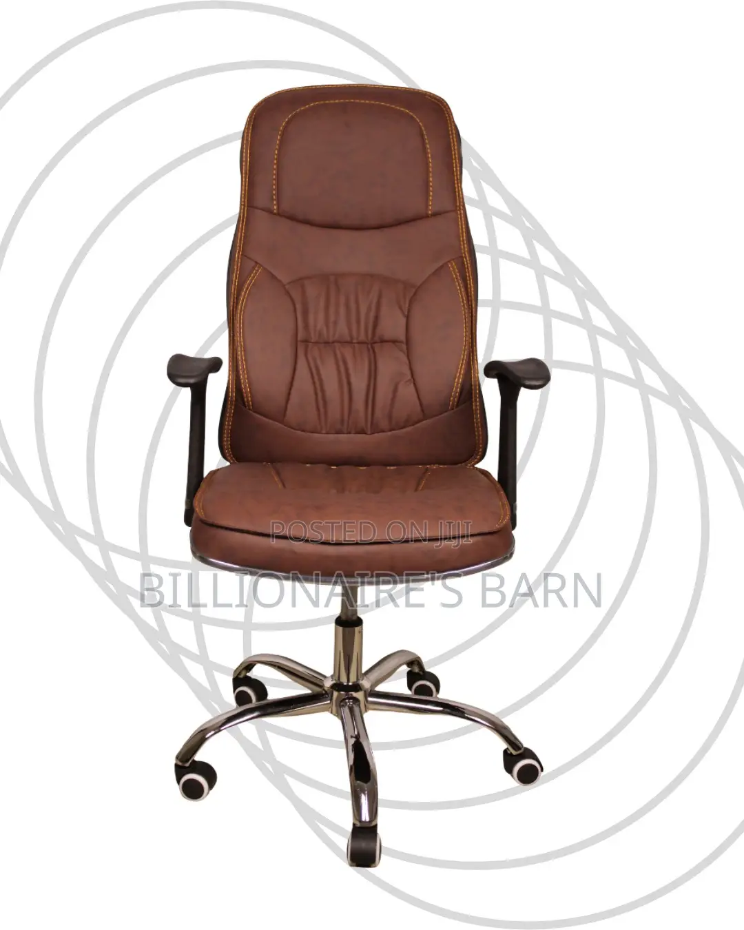 Pro-Grade Ergonomic Executive Leather Chair | Swivel Base