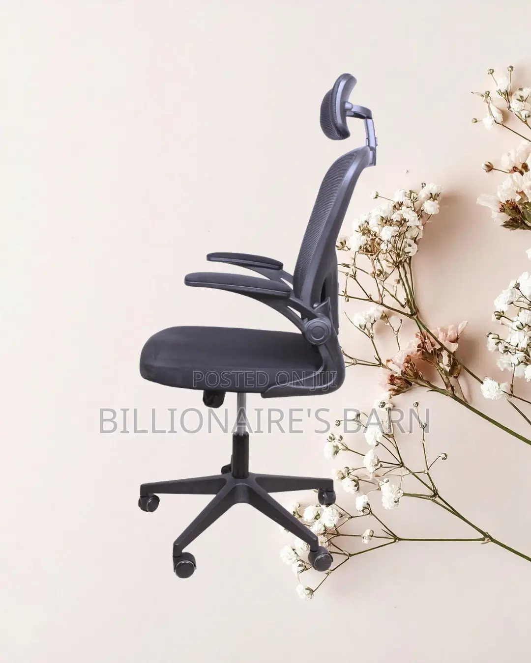 Grey Ergonomic Office Chair (Space-Saving) — Only a Few Left