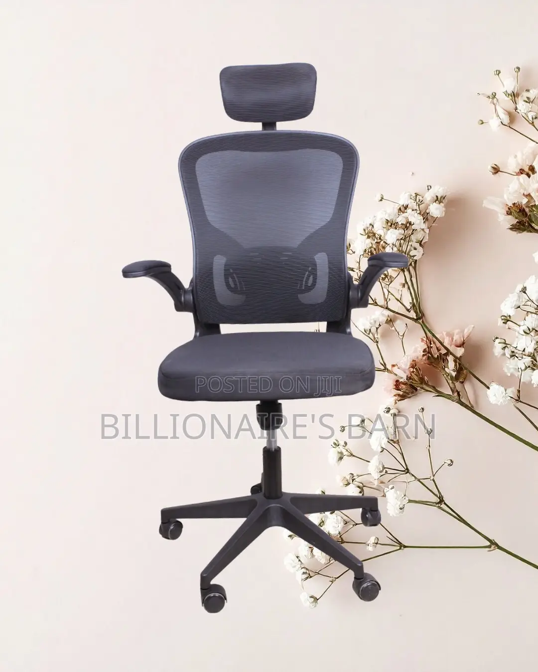 Grey Ergonomic Office Chair (Space-Saving) — Only a Few Left