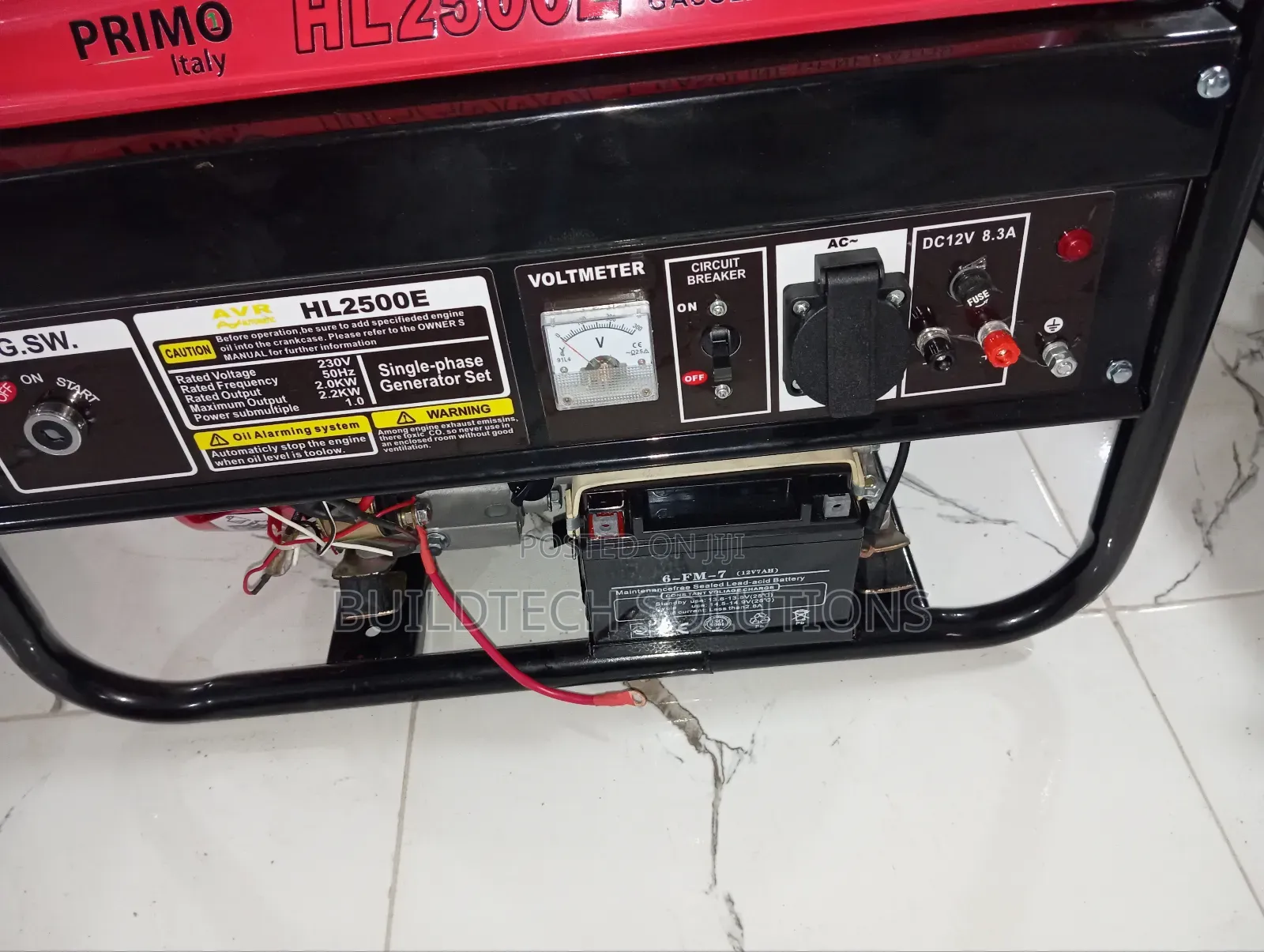 7.0 Hp Generator Model Hl 2500e