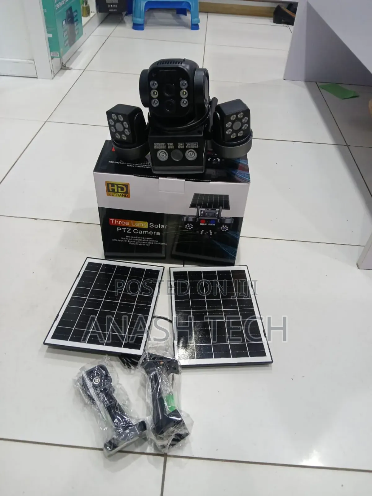 Outdoor Smart V380 Zooming Triple Lens Solar Camera 4g Camera.