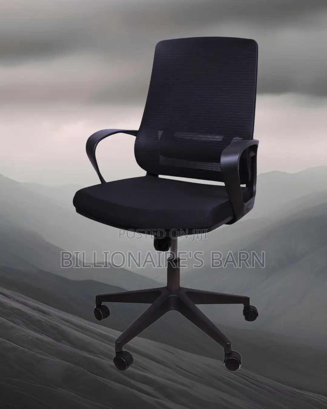 Black Ergonomic Mesh Office Chair (Adjustable) — Price Drop Today