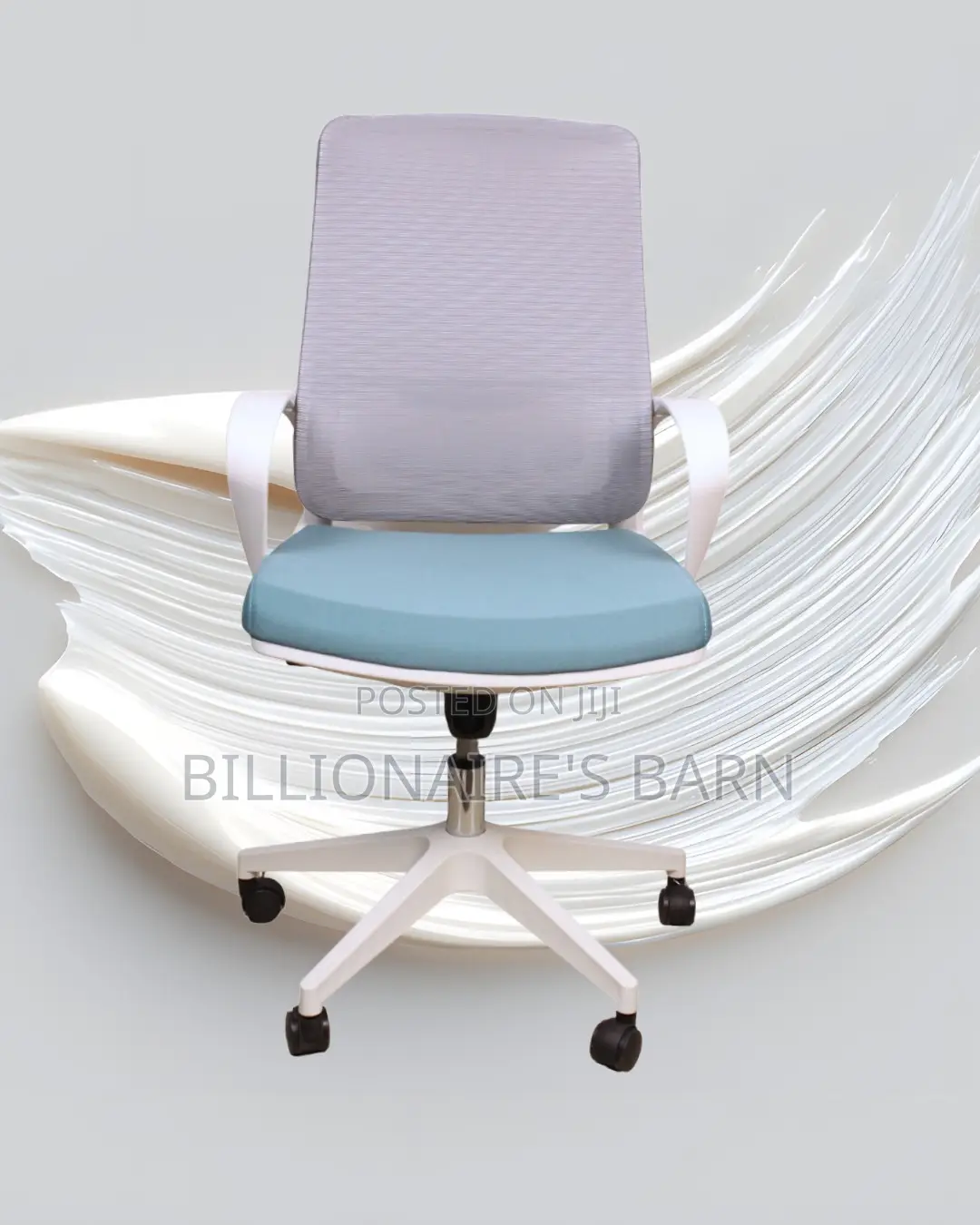 White Ergonomic Mesh Office Chair | Pro-Grade Padded Armrests
