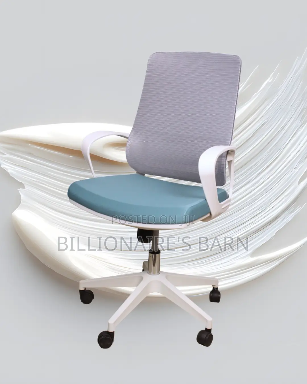 White Ergonomic Mesh Office Chair | Pro-Grade Padded Armrests