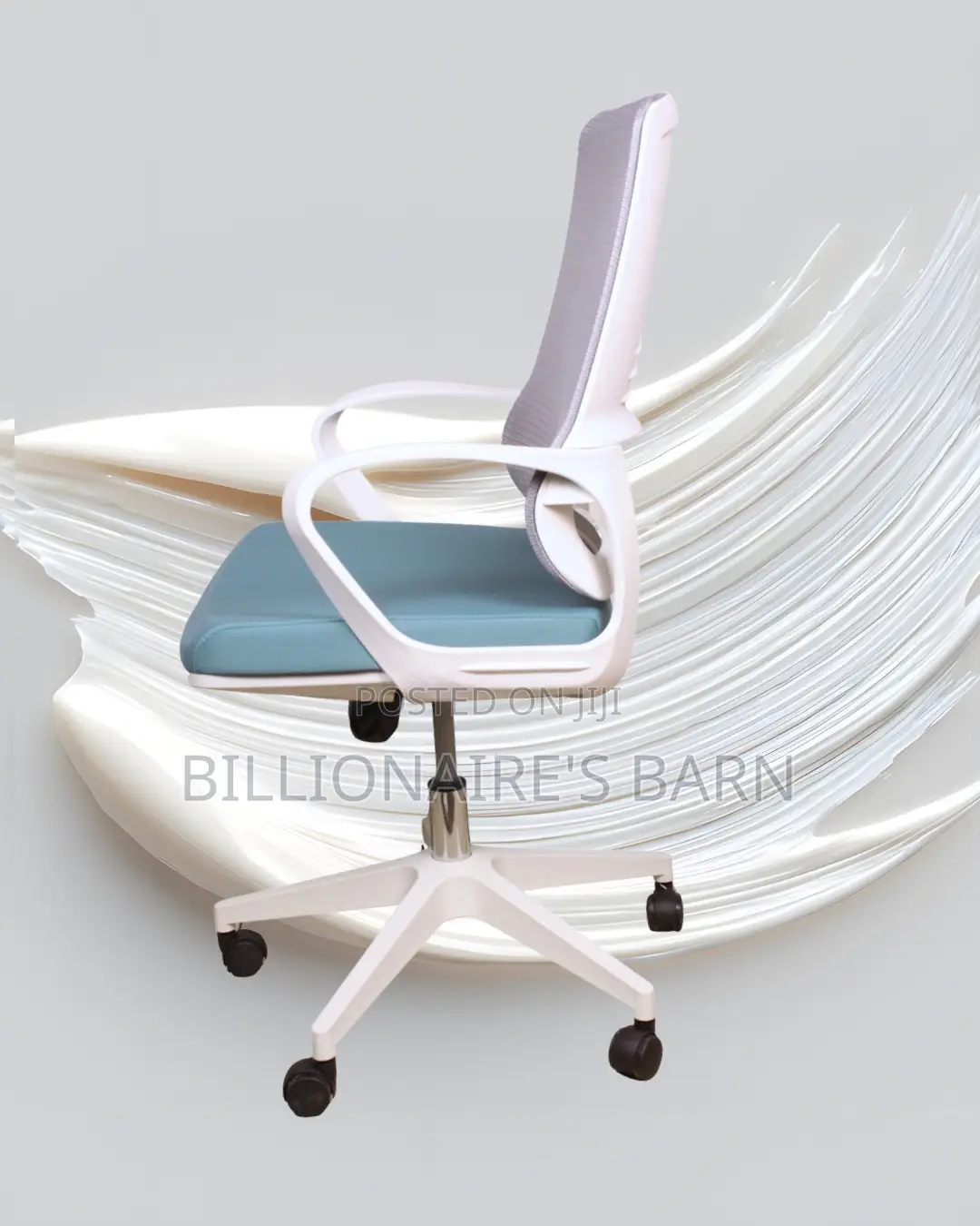White Ergonomic Mesh Office Chair | Pro-Grade Padded Armrests