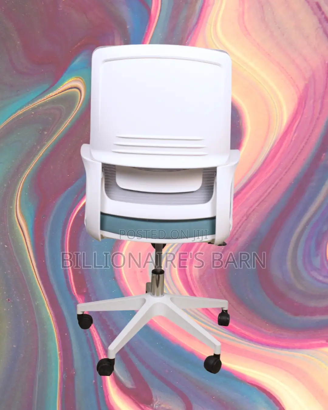 White Ergonomic Mesh Office Chair | Minimal Lumbar Support